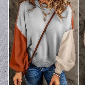 NWT Modshe Fall Colorblock Sweater